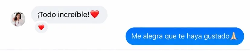 Mensaje de una compradora 1